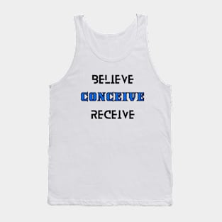 Believe Conceive Receive Manifestation Tank Top